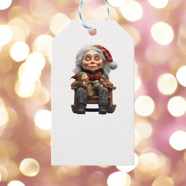 Weihnachten II Weißes Geschenk Tags Geschenkanhänger