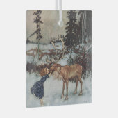 Weihnachten, Illustration Die Schneekönigin Ornament Aus Glas (Vorderseite Rechts)