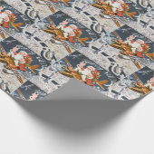 Weihnachten im 2. Jahrhundert Weihnachten im Flugz Geschenkpapier (Ecke)