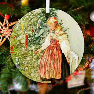 Weihnachten im alten Stil Carl Larsson Schwedisch Ornament Aus Metall