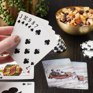 Weihnachten im alten Stil, Der Winterweg, Schlitte Spielkarten