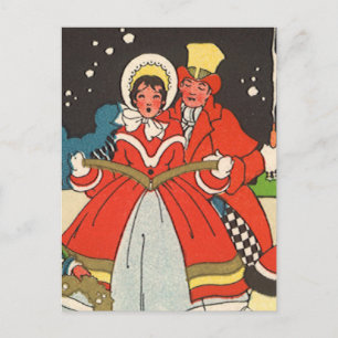 Weihnachten im alten Stil, eine Familie singt Weih