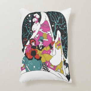 Weihnachten im alten Stil, elegante viktorianische Dekokissen