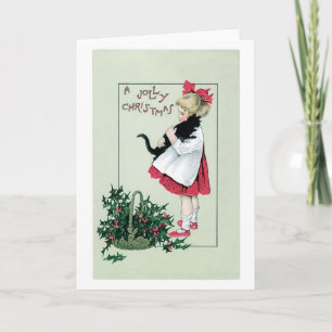 Weihnachten im alten Stil, Mädchen hält schwarze K