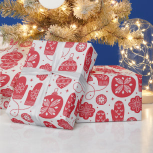 Weihnachten im alten Stil Muster Geschenkpapier