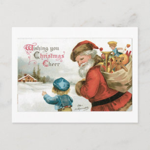 Weihnachten im alten Stil, Santa mit Junge