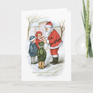 Weihnachten im alten Stil, Weihnachtsmann mit Kind