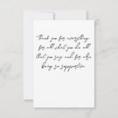 Weihnachten im Aquarell Danke, dass Sie einen Kart Dankeskarte (Rückseite)