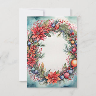 Weihnachten im Aquarell Danke, dass Sie einen Kart Dankeskarte