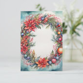 Weihnachten im Aquarell Danke, dass Sie einen Kart Dankeskarte (Stehend Vorderseite)