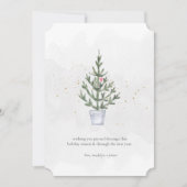 Weihnachten im Aquarell Joyous Segen Minimalistisc (Vorderseite)