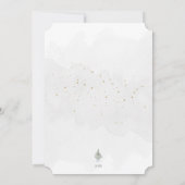 Weihnachten im Aquarell Joyous Segen Minimalistisc (Rückseite)