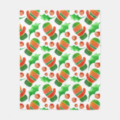 Weihnachten im Aquarell - Muster Fleecedecke (Vorderseite)