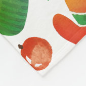 Weihnachten im Aquarell - Muster Fleecedecke (Ecke)