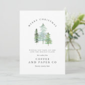 Weihnachten im Aquarellwald (Stehend Vorderseite)