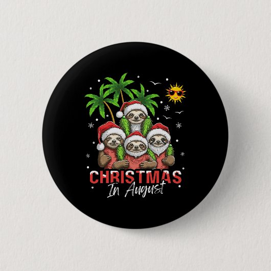 Weihnachten im August Button (Vorderseite)