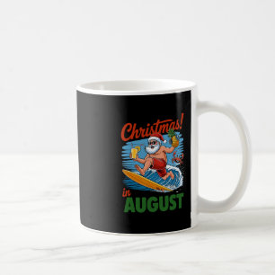 Weihnachten im August Sommerferien Lustiger Santa Kaffeetasse