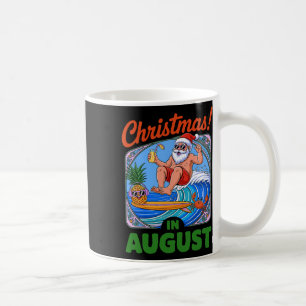 Weihnachten im August Sommerferien Lustiger Santa Kaffeetasse
