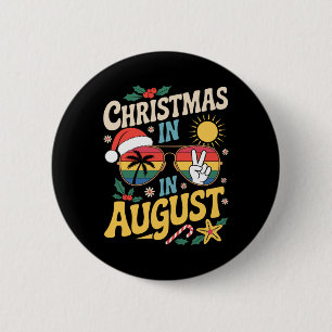Weihnachten im August Sommerlover Männer Frauen Ki Button