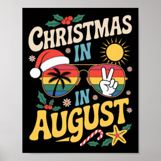 Weihnachten im August Sommerlover Männer Frauen Ki Poster