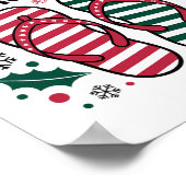 Weihnachten im August Sommerlover Männer Frauen Ki Poster (Ecke)