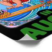 Weihnachten im August Sommerurlaub Weihnachten Poster (Ecke)