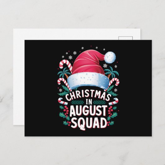 Weihnachten im August Squad Funny Summer Xmas (Vorne/Hinten)