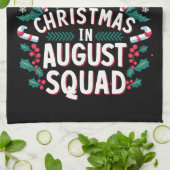 Weihnachten im August Squad Funny Summer Xmas Geschirrtuch (Gefaltet)