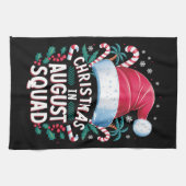 Weihnachten im August Squad Funny Summer Xmas Geschirrtuch (Horizontal)