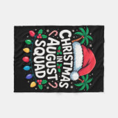 Weihnachten im August Squad Funny Summer Xmas Men Fleecedecke (Vorderseite (Horizontal))