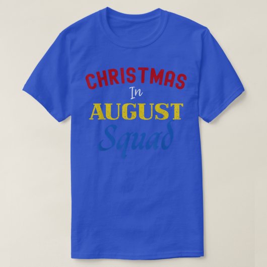 Weihnachten im August Squad Summer Group Santa T-Shirt (Design vorne)