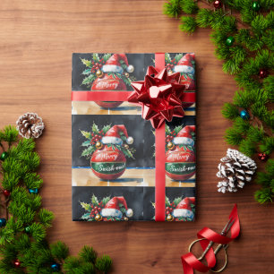 Weihnachten im Basketball Geschenkpapier