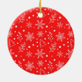 Weihnachten im Basketball mit dem Weihnachtsmann f Keramik Ornament (Hinten)