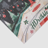 Weihnachten im Basketball Seidenpapier (Detail)