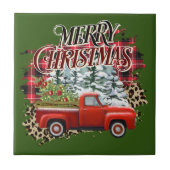 Weihnachten im Bauernhof Fliese (Vorderseite)