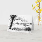 Weihnachten im Bauernhof Karte (Gelbe Blume)