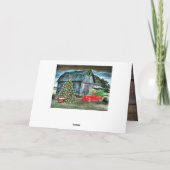 Weihnachten im Bauernhof Rustikale Scheune (Rückseite)