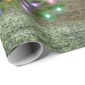 Weihnachten im Bauernhof Rustikaler Stall Geschenkpapier (Rolleneckpunkt)