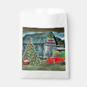 Weihnachten im Bauernhof Rustikaler Stall Geschenktütchen (Vorderseite)