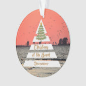 Weihnachten im Beach 2020 Ornament (Vorderseite)