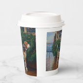 Weihnachten im Beagle - Feierliche Hochzeit Pappbecher (Links)