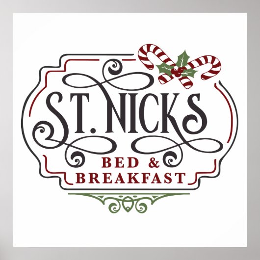 Weihnachten im Bed Breakfast von Saint Nick Poster (Vorne)