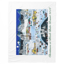 Weihnachten im Black Butte Resort Fleece Blanket