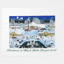 Weihnachten im Black Butte Resort Fleece Blanket