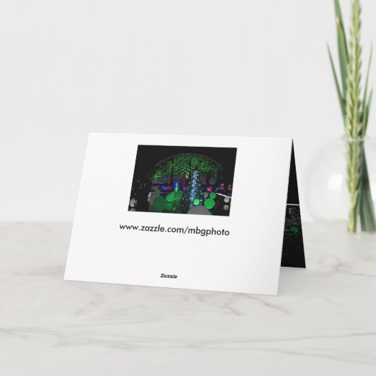 Weihnachten im botanischen Garten Missouri (Rückseite)