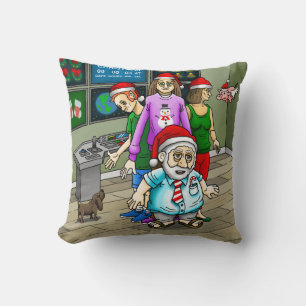 Weihnachten im Büro Kissen