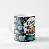 Weihnachten im Camping Kaffeetasse (Vorderseite Links)