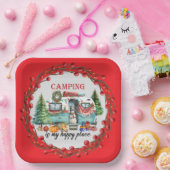 Weihnachten im Camping Pappteller (Party)