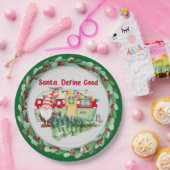 Weihnachten im Camping Pappteller (Party)