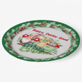 Weihnachten im Camping Pappteller (Schrägansicht)